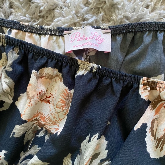 Pink Lily Floral Shirt - Picture 2 of 2